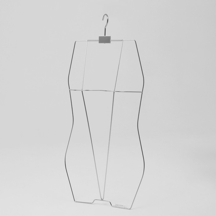 Вешалка контурная, обхват 64&times;58&times;70 см, металл, цвет серебро