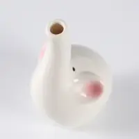 Ваза настольная керамика "Слоник" 15,5х7 см, белый