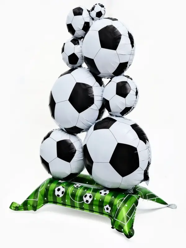 Воздушный шар фольгированный 60" &laquo;Футбол", под воздух