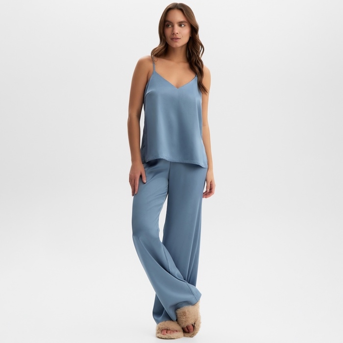 Комплект женский (майка, брюки) KAFTAN Комплект женский (майка, брюки) KAFTAN "Silk" р. 46, голубой