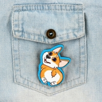 Подарочный набор блокнот и значок &laquo;Корги&raquo;