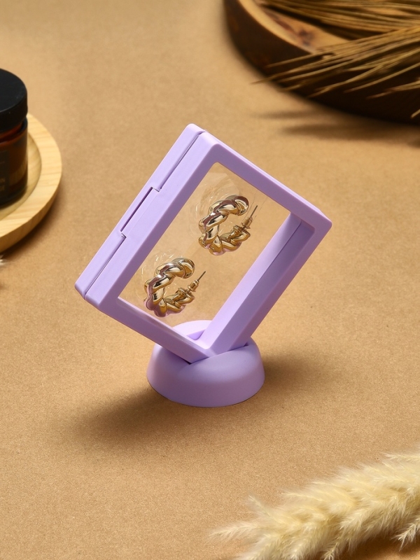 Подставка для украшений «Ромб», 13*12,5*5 см, цвет сиреневый Подставка для украшений «Ромб», 13*12,5*5 см, цвет сиреневый