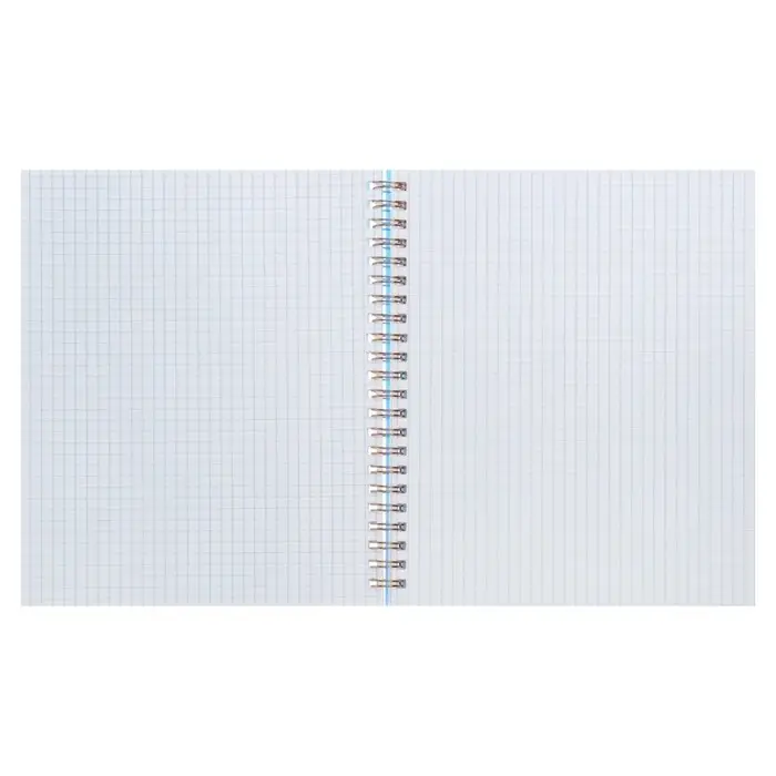 Тетрадь на гребне A5 96 листов в клетку Calligrata Чёрная, пластиковая обложка, блок офсет