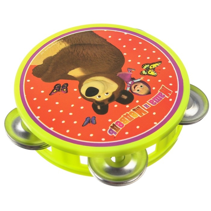 Музыкальная игрушка &laquo;Бубен: Маша и Медведь&raquo;