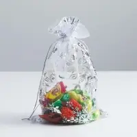 Мешочек подарочный органза &laquo;С Новым годом!&raquo;, 16 х 24 см +/- 1.5 см