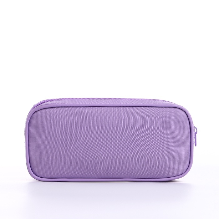 Косметичка-пенал, 2 отдела на молниях, цвет сиреневый Косметичка-пенал, 2 отдела на молниях, цвет сиреневый