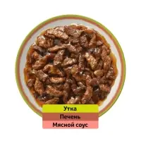 Влажный корм Whiskas &laquo;Аппетитный микс&raquo; для кошек, с уткой и печенью в мясном соусе, 75г