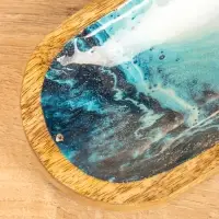 Подставка под благовония "Лазурь" 28х10х3 см, манговое дерево