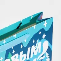 Пакет подарочный новогодний ламинированный &laquo;Зима в городе&raquo;, M 26 х 30 х 9 см