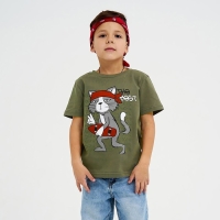 Футболка детская KAFTAN "The best" р.28 (86-92), хаки