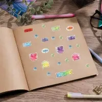 Наклейки бумажные на подложке &laquo;Мои заметки&raquo;, для ежедневника 6&times;21 см