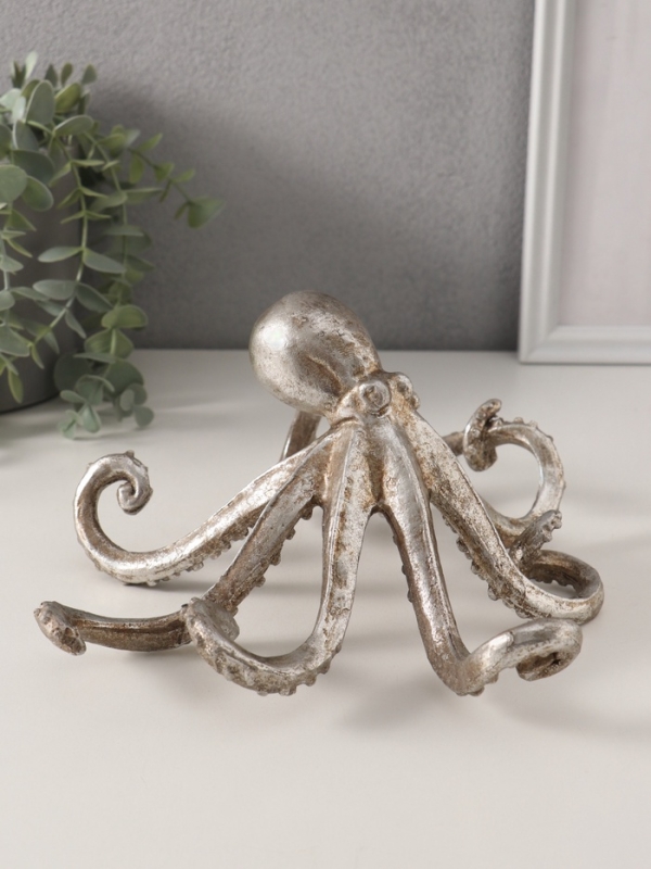 Сувенир полистоун "Осьминог" 20,5х11,5х22,5 см