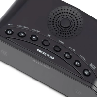 Радиобудильник H-RCL221 черный LCD подсв белая часы цифровые