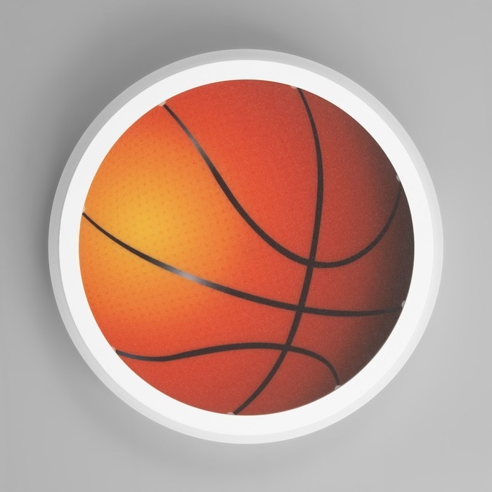 Бра Бра "Мяч баскетбольный" LED 36Вт белый d.30 см
