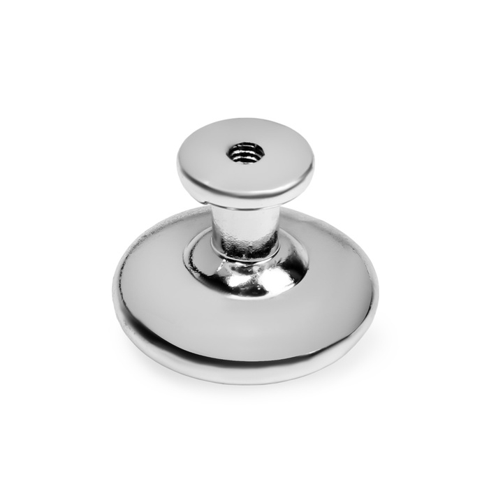 Ручка кнопка ТУНДРА LIGHT PK036CP (MD112CP), хром, 8 шт TMP