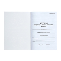 Журнал индивидуального обучения на дому А4, 24 листа, обложка мелованный картон 190 г/м&sup2;, блок офсетная бумага 65 г/м&sup2;