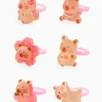 Кольцо &laquo;Выбражулька&raquo; капибара, форма МИКС, цветное, безразмерное