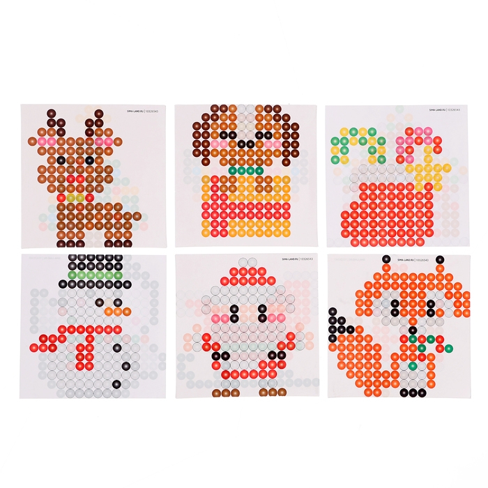 Аквамозаика &laquo;С Новым годом!&raquo;, 2400 шариков, 24 фигурки