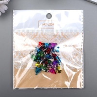 Набор декора для творчества металл "Колокольчики-мини яркие" d=0,8 см набор 25 шт Набор декора для творчества металл "Колокольчики-мини яркие" d=0,8 см набор 25 шт