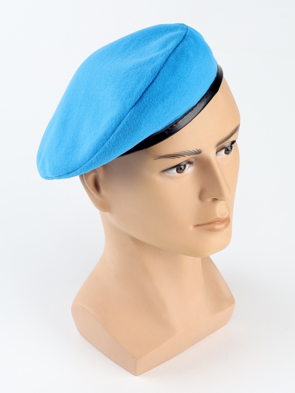 Берет военного, цвет голубой