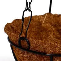 Кашпо подвесное d=15 см, с кокосовым вкладышем "Полусфера"