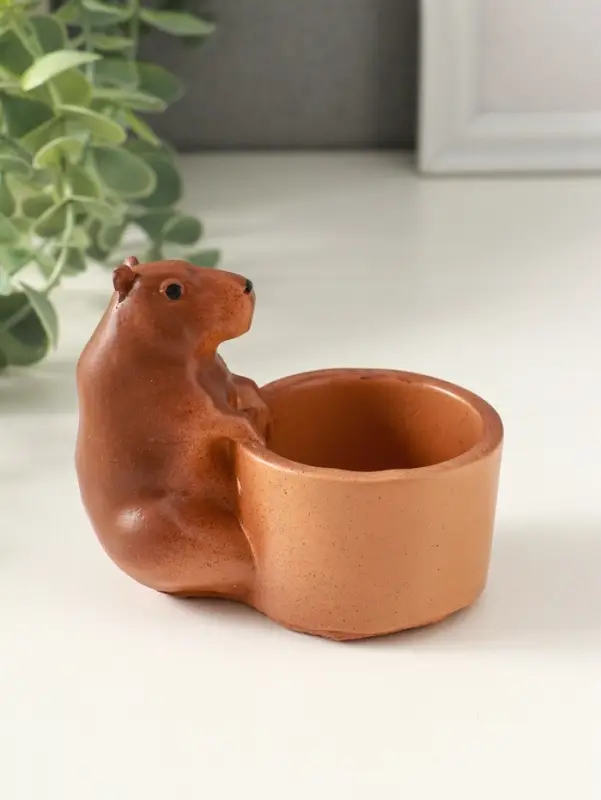 Подставка для мелочей &laquo;Капибара&raquo; 8&times;9&times;6 см, гипс