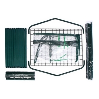 Парник-стеллаж, 2 полки (сетка), 125 &times; 59 &times; 39 см, металлический каркас d = 16 мм, чехол плёнка 80 мкм