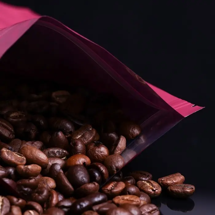 Пакет дой - пак, матовый, бордовый, 14&times;20&times;4 см