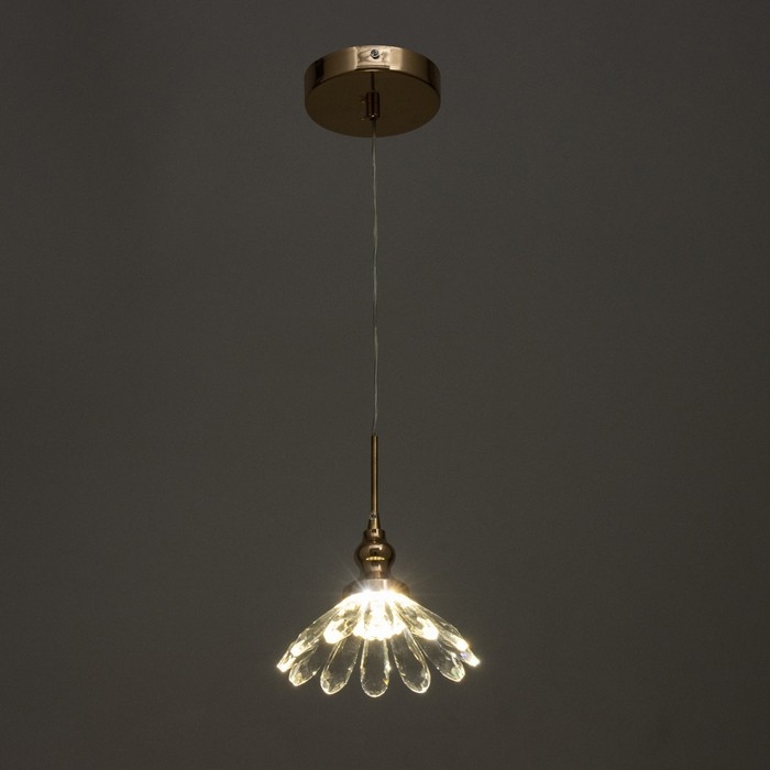 Светильник BayerLux "Джами" LED 10Вт золото 16х16х19-130 см