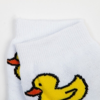 Носки женские махровые &laquo;Утка&raquo;, цвет белый, размер 23-25