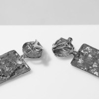 Клипсы висячие &laquo;Лёгкость&raquo; пластина, цвет серебро