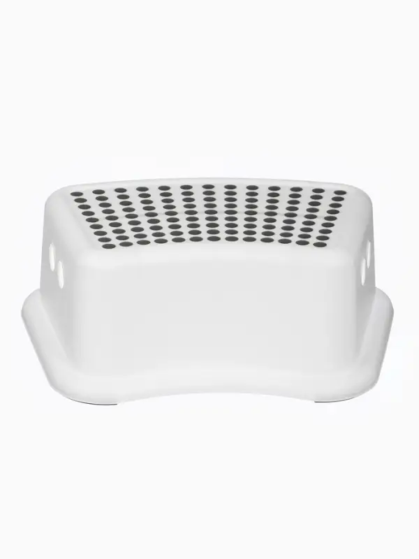 Подставка детская, антискользящая., цвет белый/серый