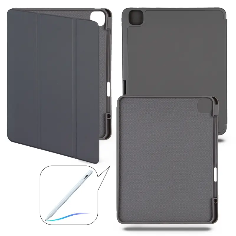 Чехол-книжка iPd Pro 13 (2024) Smart case (Pencil) Dark Gray №7