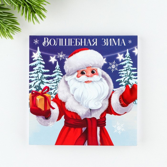 Подарочный набор новогодний, блокнот и восковые мелки &laquo;Время чудес&raquo;