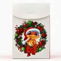 Коробка подарочная новогодняя складная &laquo;Новогодняя змейка&raquo;, 15 х 7 х 22 см