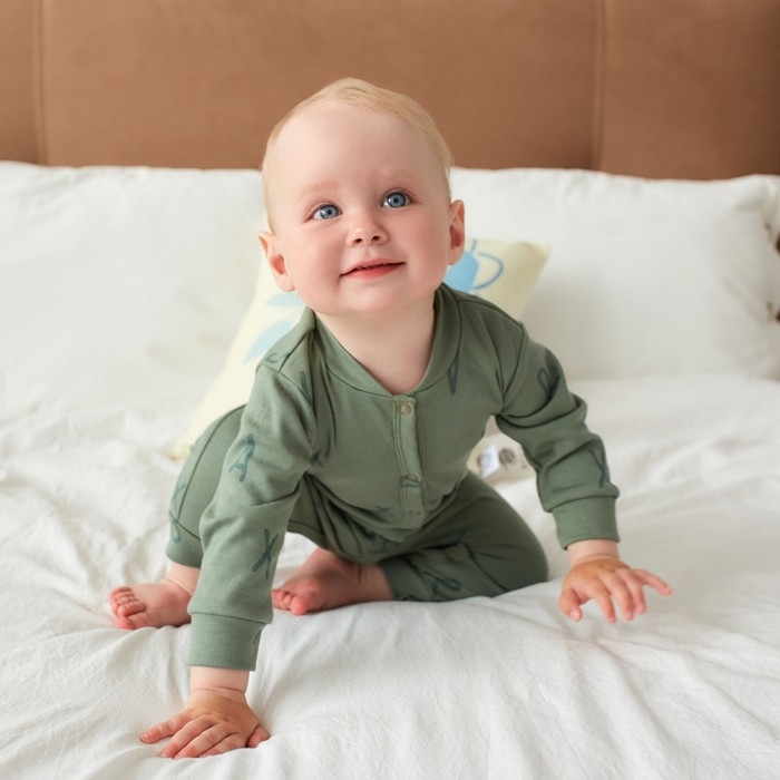 Комбинезон Крошка Я Комбинезон Крошка Я "NY", рост 80-86 см, цвет хаки