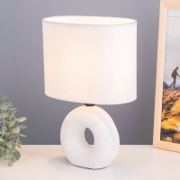 Настольная лампа "Эдель" Е27  40Вт белый 12,5х20х29 см RISALUX