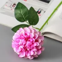 Цветы искусственные "Хризантема Амадея" d-9 см 46 см, сиреневый