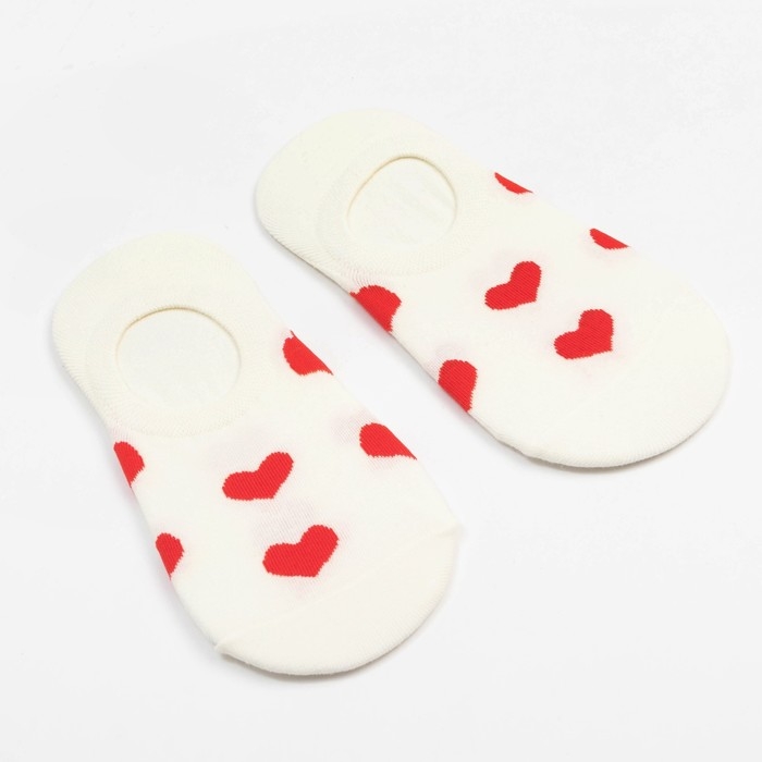 Носки-следки MINAKU &laquo;Сердечки&raquo;, размер 36-39 (23-25 см)