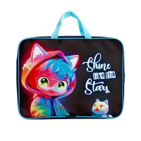 Папка с ручками текстильная А4, 360&times;245&times;70 мм, Calligrata TOP &laquo;Сияй&raquo;