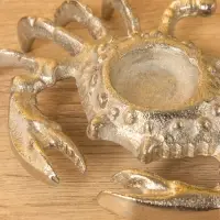 Подсвечник &laquo;Крабик&raquo;, 19&times;13&times;3.5 см, алюминий