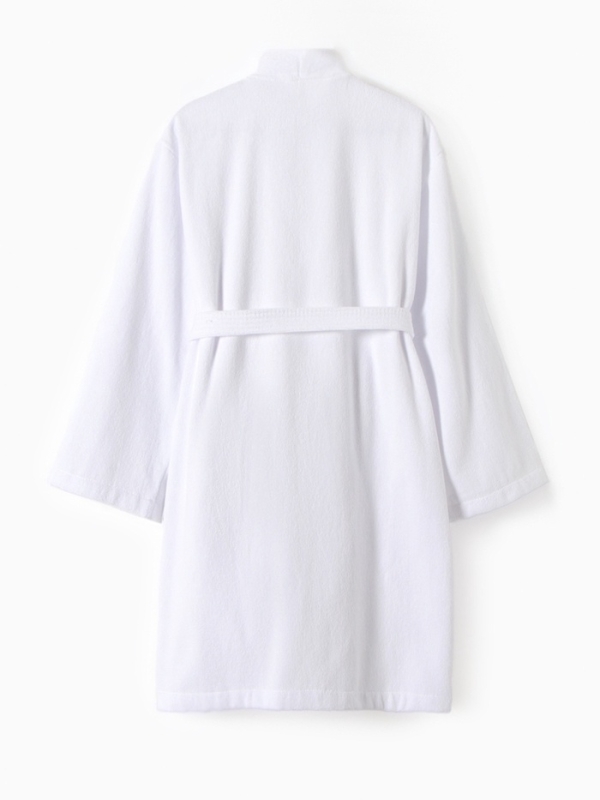 Халат махровый Экономь и Я, мужской размер 48-50 цвет белый, 100% хлопок с AIRO, 320 г/м2