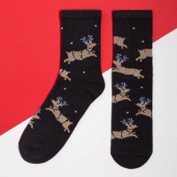 Носки новогодние женские KAFTAN "Олень" размер 36-40 (23-25 см) Носки новогодние женские KAFTAN "Олень" размер 36-40 (23-25 см)