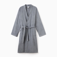 Халат мужской Экономь и Я, цв. серый, р-р 52-54, 100% хл, 340 г/м2