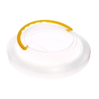 Стакан для кистей складной d=8,5 см, с губкой, прозрачный с ручкой