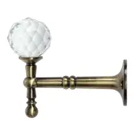 Крючок - держатель для штор на стену CAPPIO KS043, металлический, цвет бронза, 2 шт