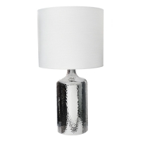 Настольная лампа с абажуром RISALUX &laquo;Слинг&raquo;, Е27, 40 Вт, хром, 30&times;30&times;58 см