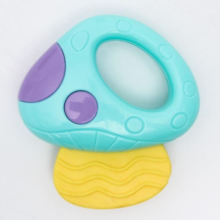 Погремушка с прорезывателем &laquo;Овощной МИКС, Крошка Я: Грибочек&raquo;, цвет МИКС, Крошка Я