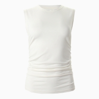 Майка женская MINAKU: Basic line цвет экрю, р-р 46 Майка женская MINAKU: Basic line цвет экрю, р-р 46