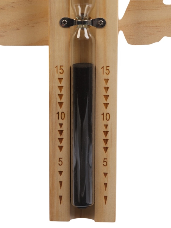 Часы песочные для бани и сауны, 15 мин, деревянные